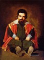 ein Zwerg auf dem Fußboden sitzt Porträt Diego Velázquez